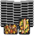 Klex 24 Oz Meal Prep Containers, 150 Sets - Stackable Airtight Storage