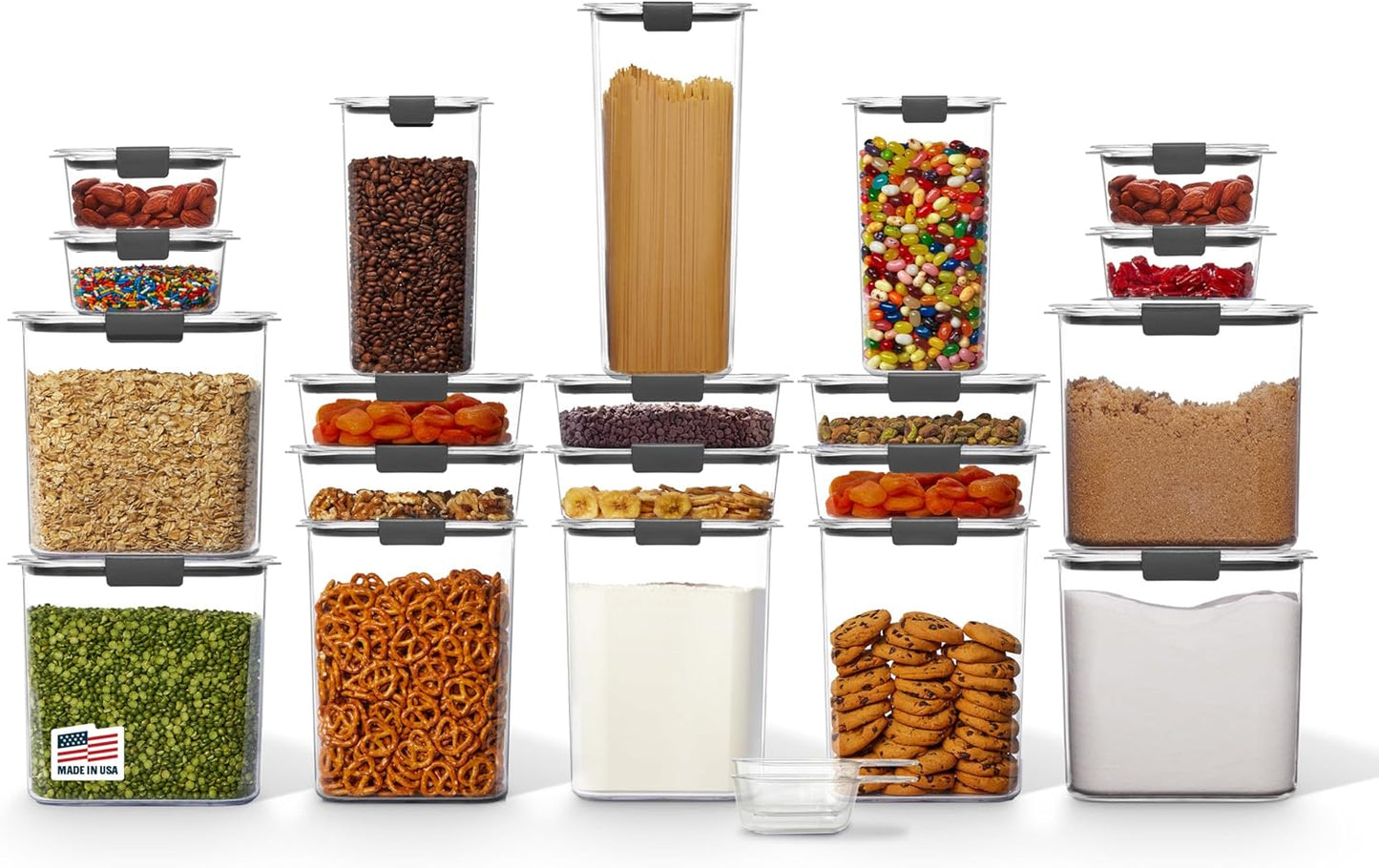 Rubbermaid Brilliance BPA-Free Airtight Food Storage Containers