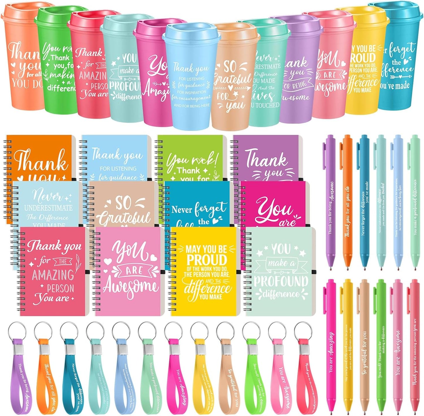 Employee Appreciation Gifts Set with Coffee Cups and Notebooks