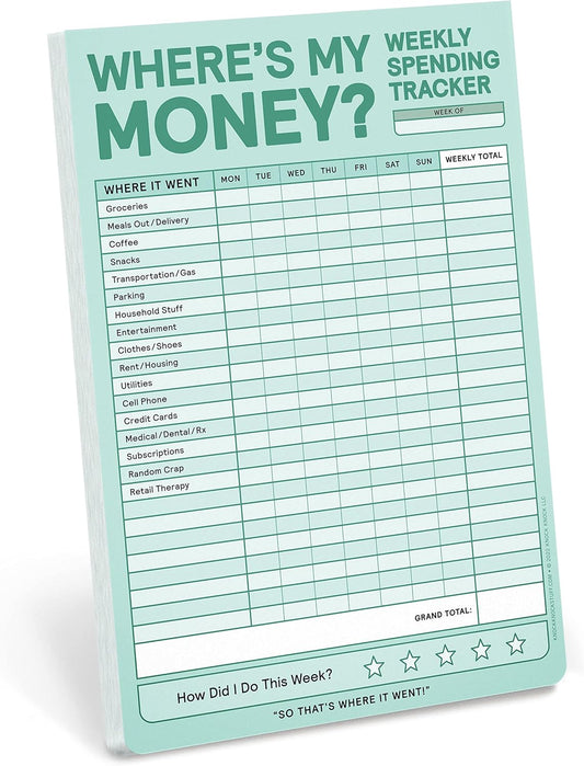 Budget Better with Knock Knock Money Tracker Pad