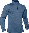 TACVASEN Men's Sports 1/4 Zip Fleece Lined Pullover - Warm