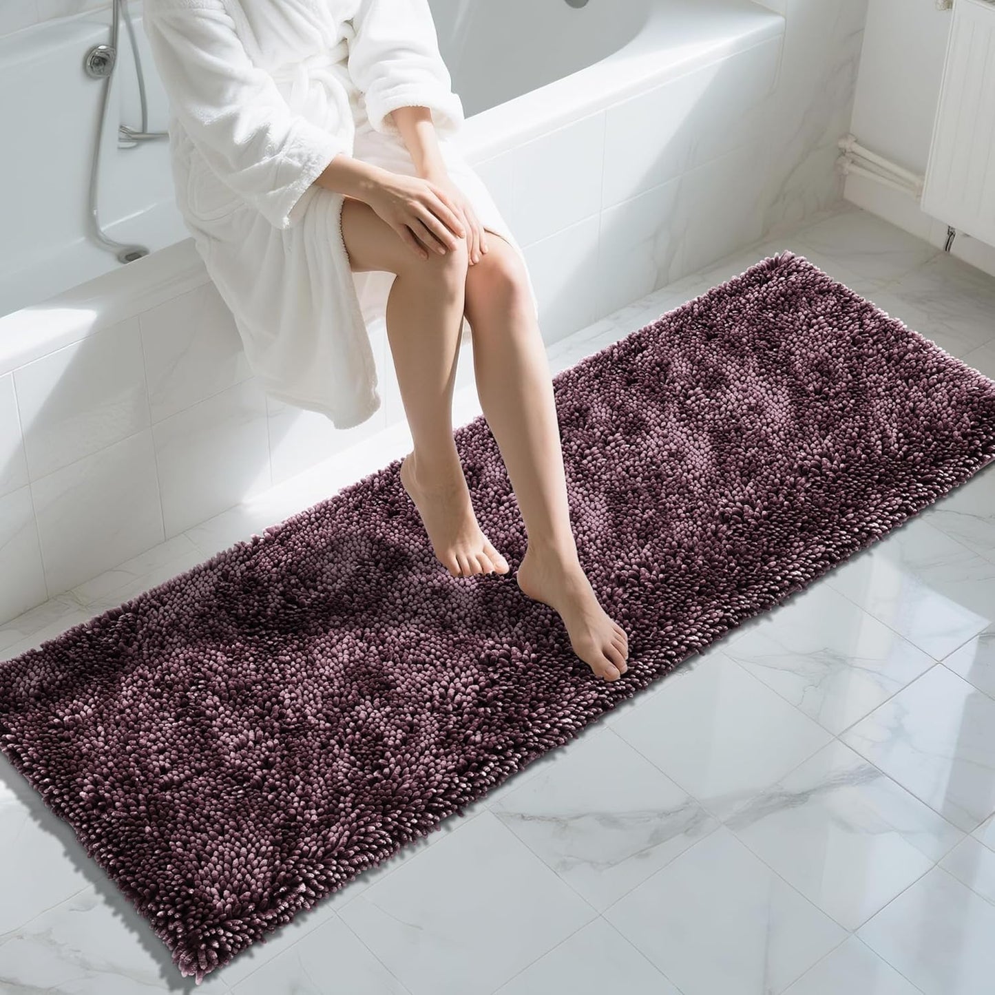 Yimobra Long Bathroom Rugs Runner 70x24 Inch for Comfort