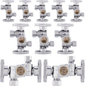 EFIELD 1/4-Turn Dual Compression Angle Stop Valve Pack of 10 - Durable