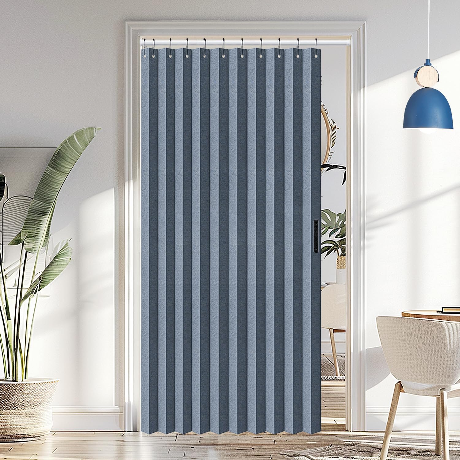 Vatge Door Curtains for Doorways - Elegant Faux Linen Style