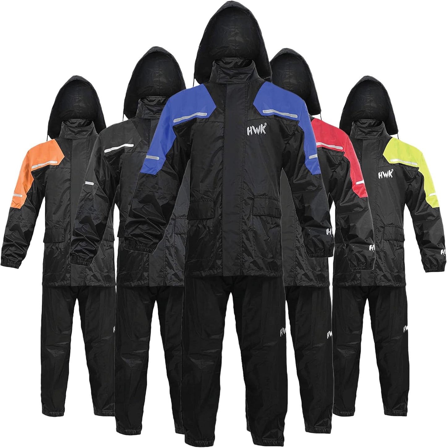 HWK Motorcycle Rain Suit for All-Season Weatherproof Protection