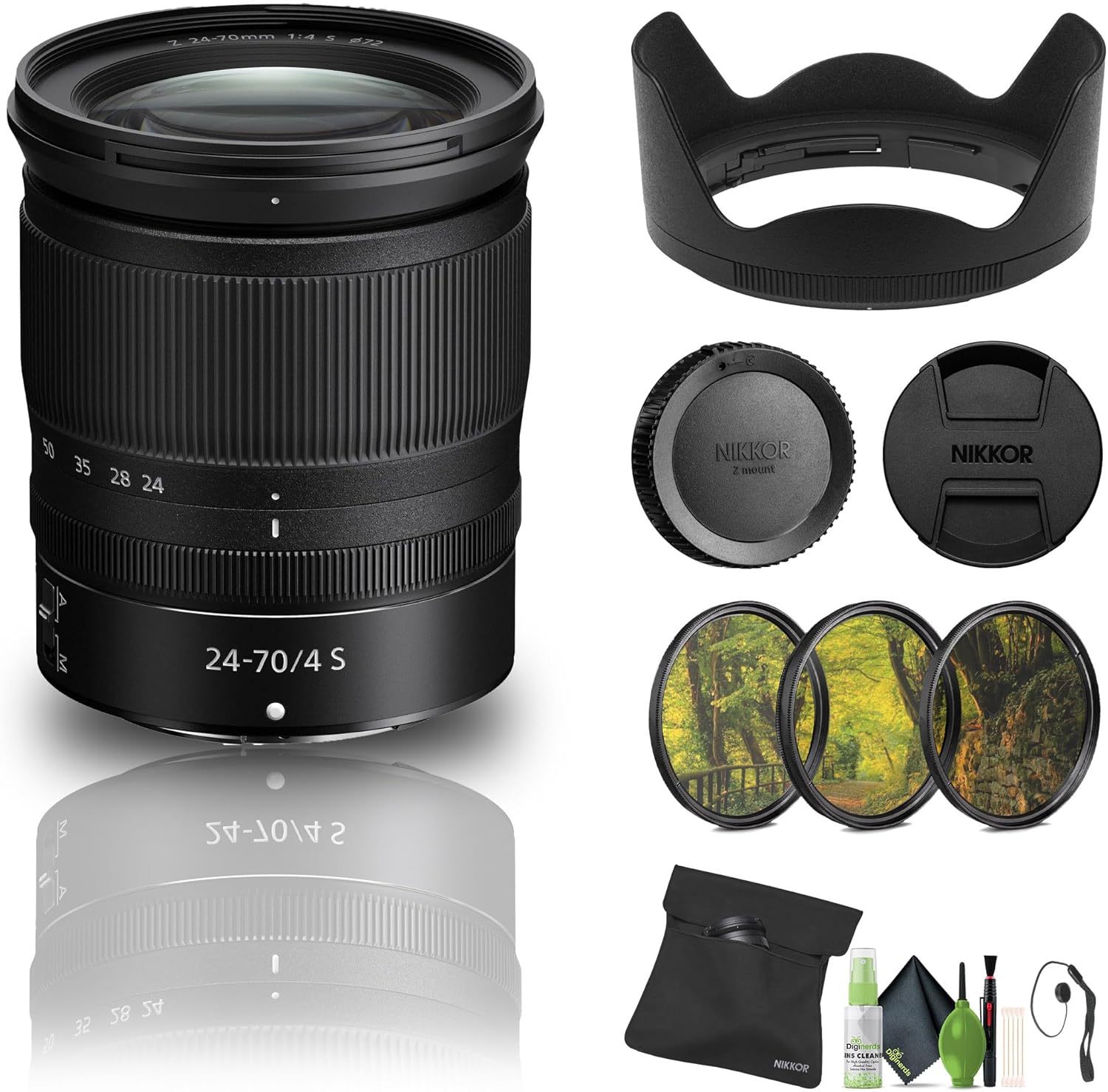 Nikon NIKKOR Z 24-70mm f/4 S Lens Bundle with Filter Kit