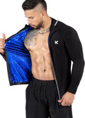Kewlioo Pro Men's Heat Trapping Sauna Suit for Men - Enhanced Sweat