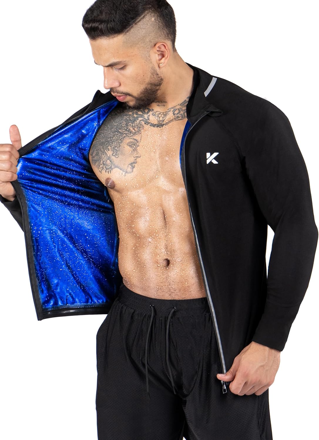 Kewlioo Pro Men's Heat Trapping Sauna Suit for Effective Workouts