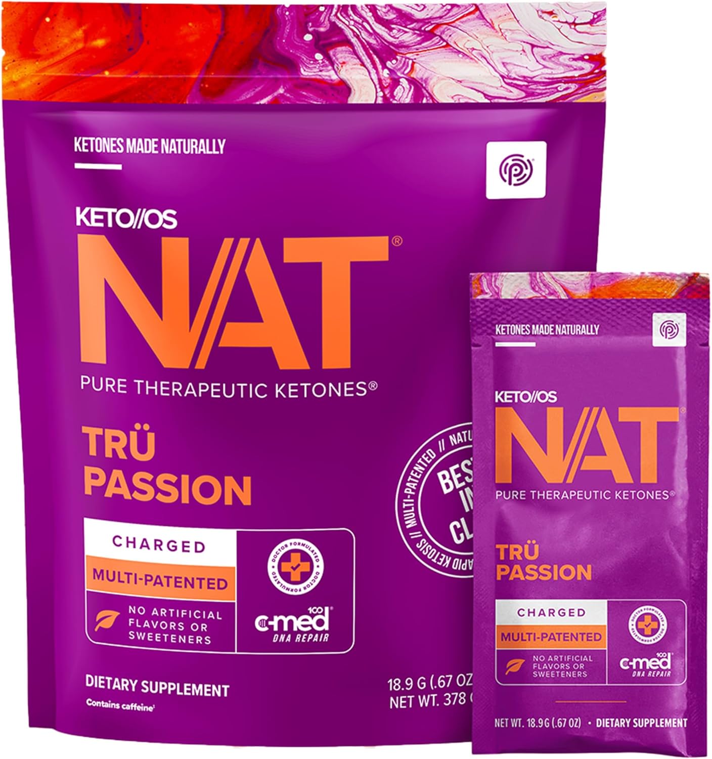 KETO//OS NAT Tru Passion Keto Supplements for Energy Boost