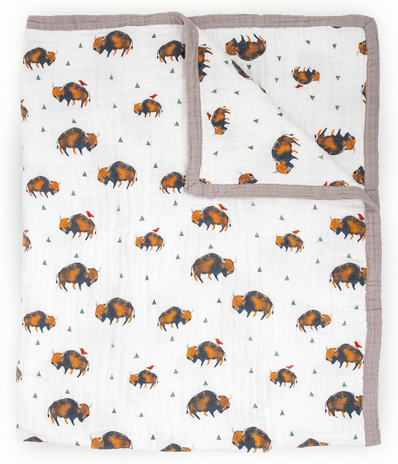 Little Unicorn Premium Quilted Throw - Super Soft Muslin Blanket