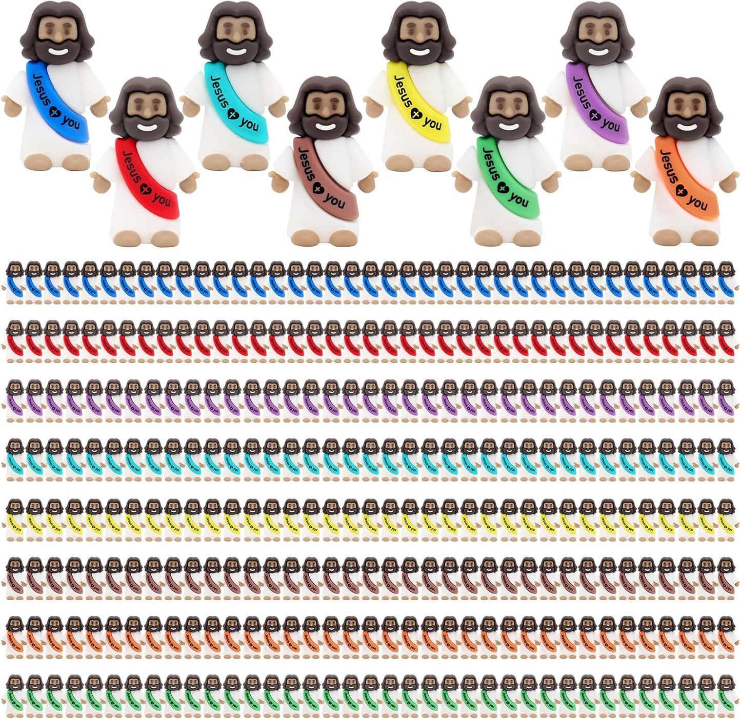Mini Jesus Figures for Religious Parties and Craft Activities