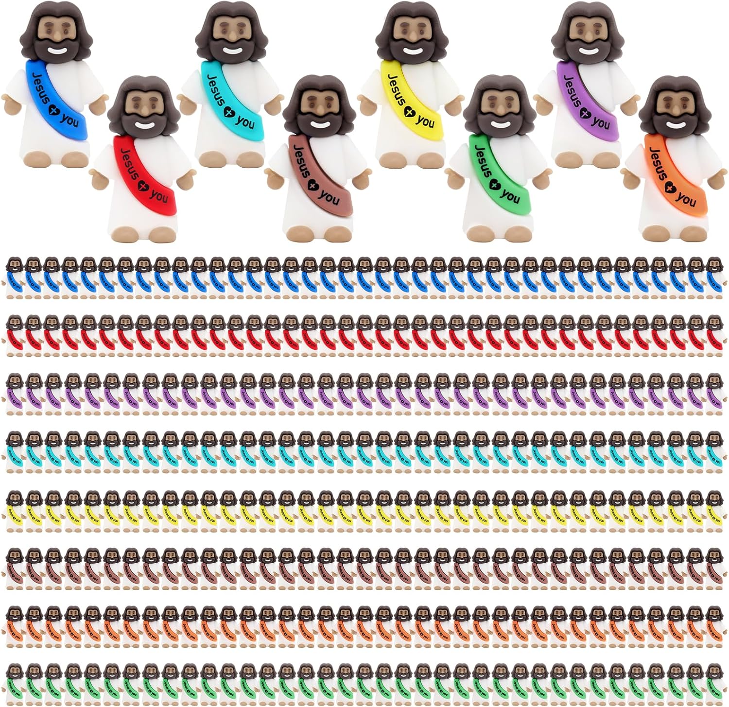 Mini Jesus Figures for Religious Parties and Craft Activities