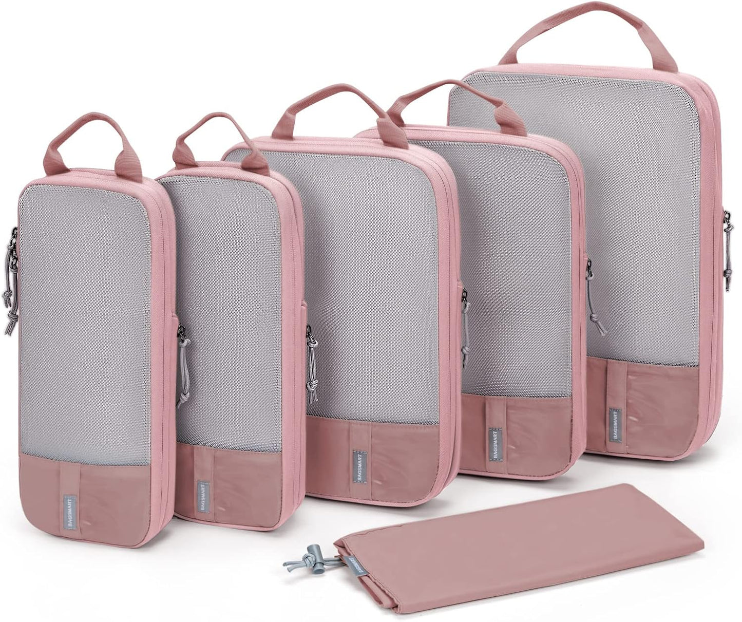 BAGSMART Compression Packing Cubes for Travel - Space Saver Bags