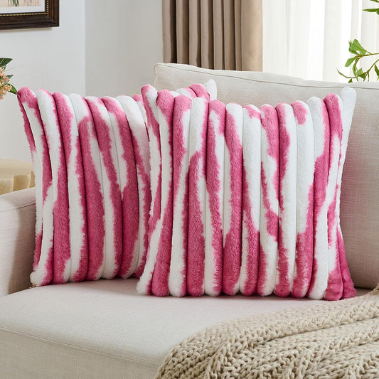 FUTEI Blush Decorative Throw Pillow Covers for Modern Decor