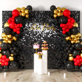 COKAOBE Black Shimmer Wall Backdrop - 48PCS Sequin Panels