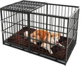 60 Inch Indestructible Dog Crate Cage - Heavy Duty Escape Proof