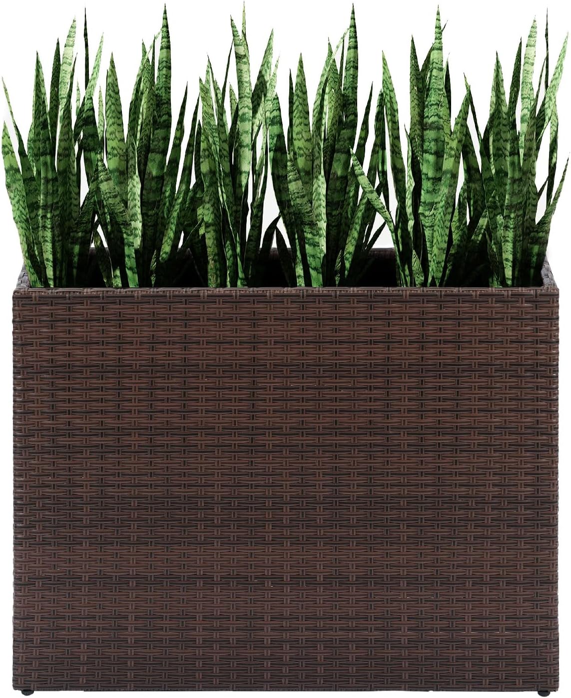 LEWIS&WAYNE Tall Planters for Outdoor Plants - Handmade Wicker