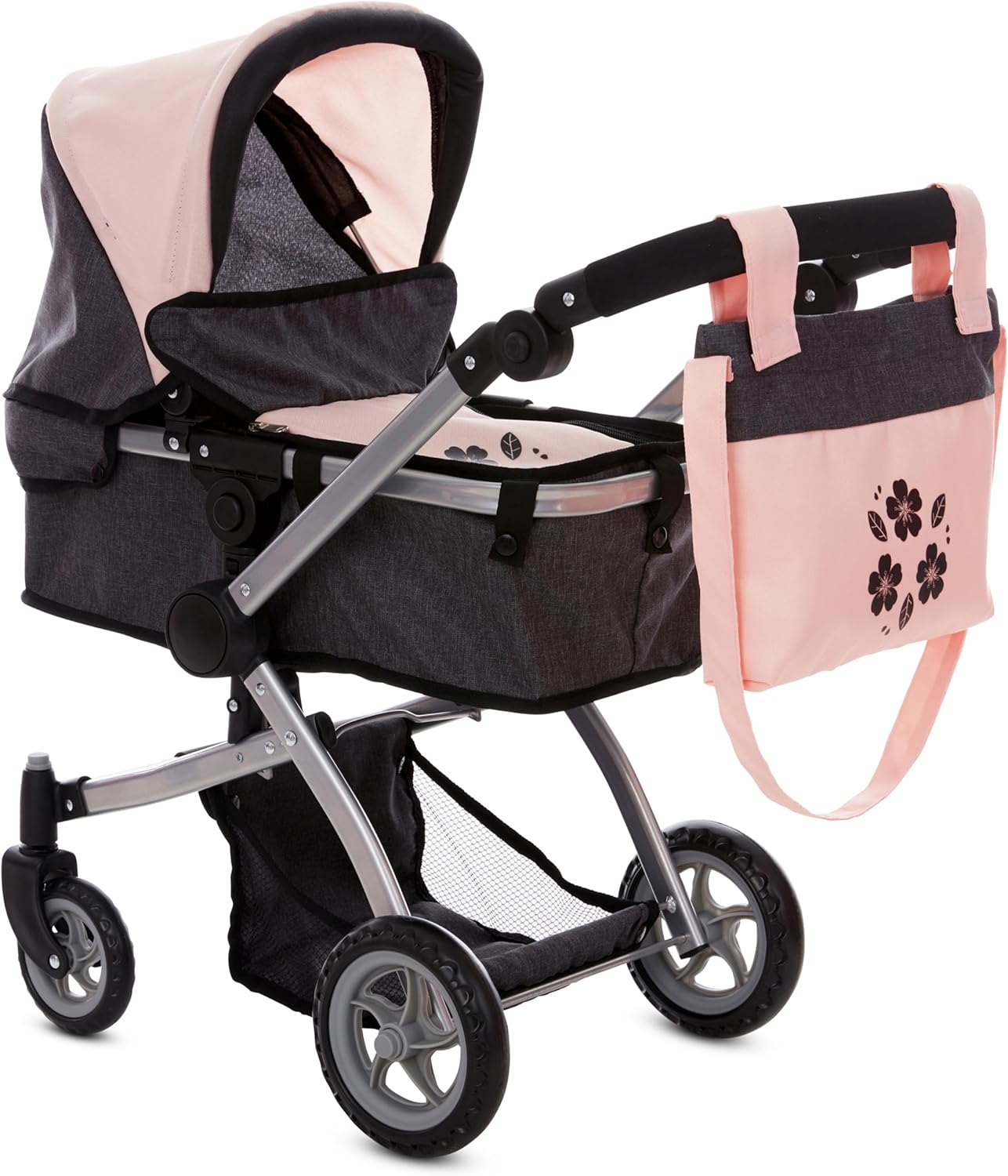 Dolls To Play Convertible Pram Stroller for Kids - 25 Inch
