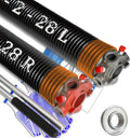 Garage Door Torsion Spring Set 2in Pair - Durable 16000 Cycles