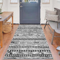 3x5 Black and White Boho Area Rug for Stylish Home Decor