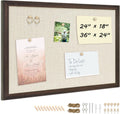 DOLLAR BOSS Bulletin Board with Linen 24 in x 18 in - Durable Wall