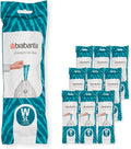 Brabantia PerfectFit Trash Bags (W/1.3 Gal) - Tear-Resistant Fit