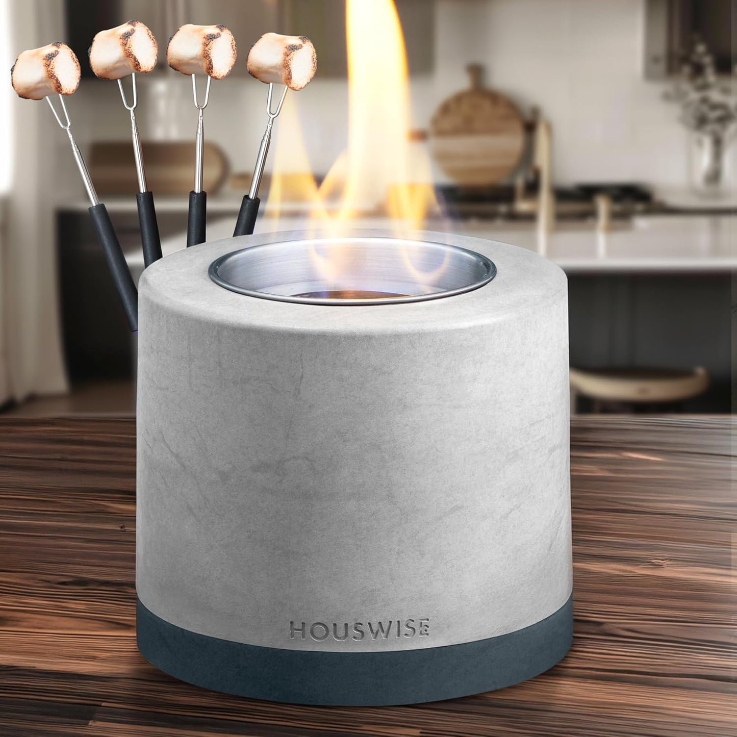 Tabletop Fire Pit Smores Maker Kit for Indoor and Outdoor Fun
