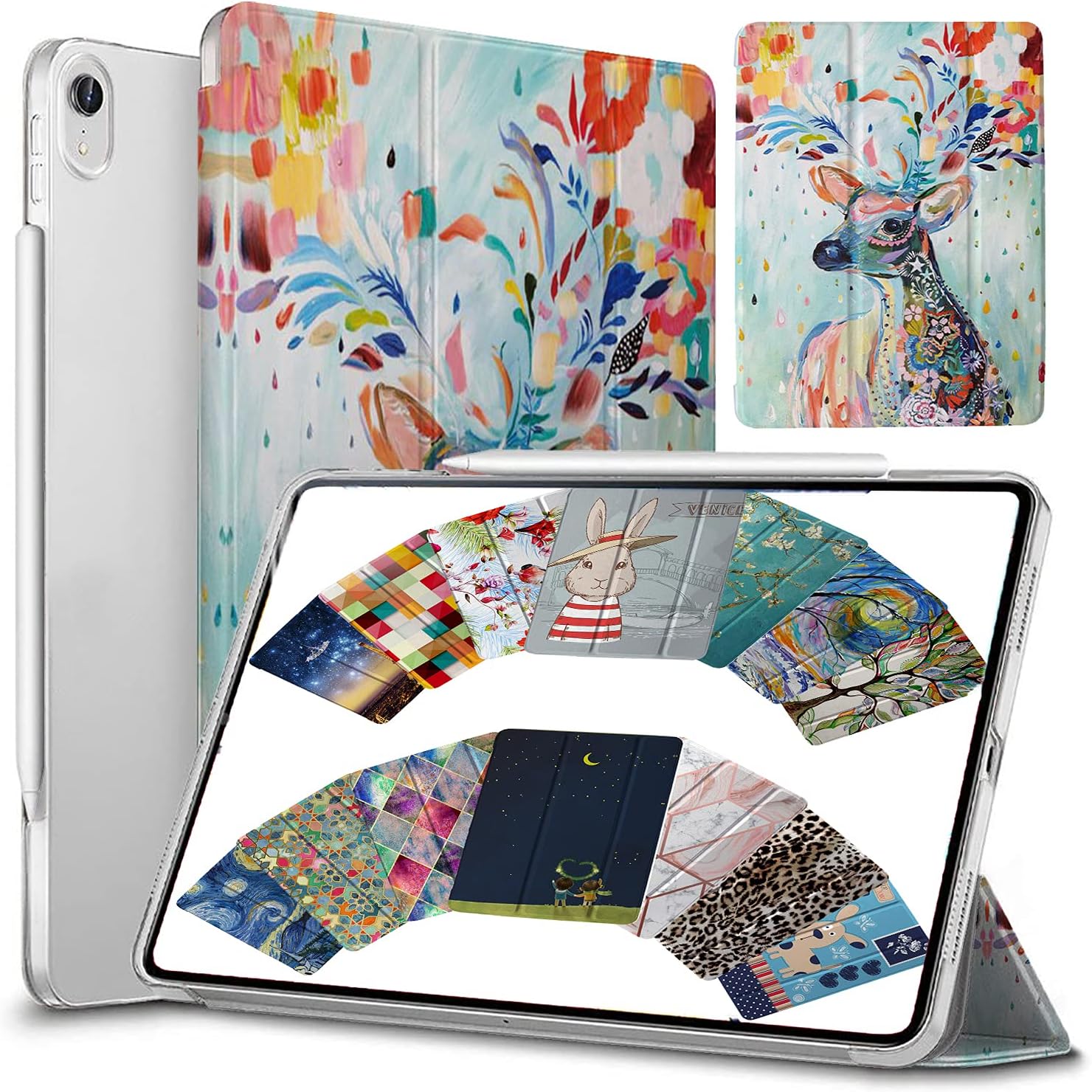 DuraSafe Cases for iPad Pro 12.9 3rd Gen - Stylish Deer Print