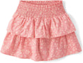 Girls Ruffle Skirt with Built-In Shorties - Above-the-Knee Fit