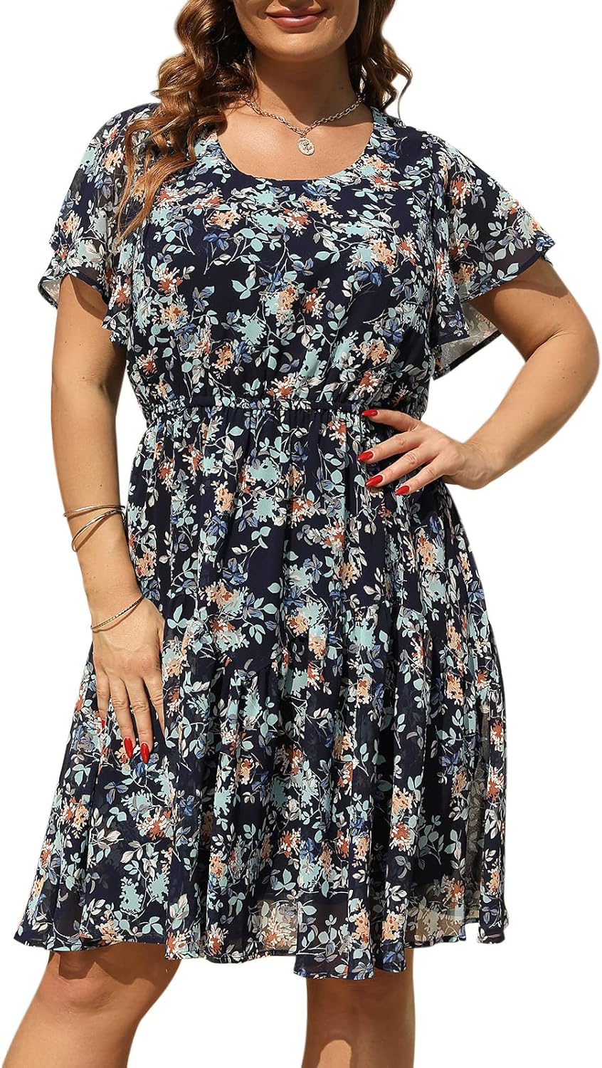Plus Size Summer Dresses for Curvy Women - Boho Midi Style