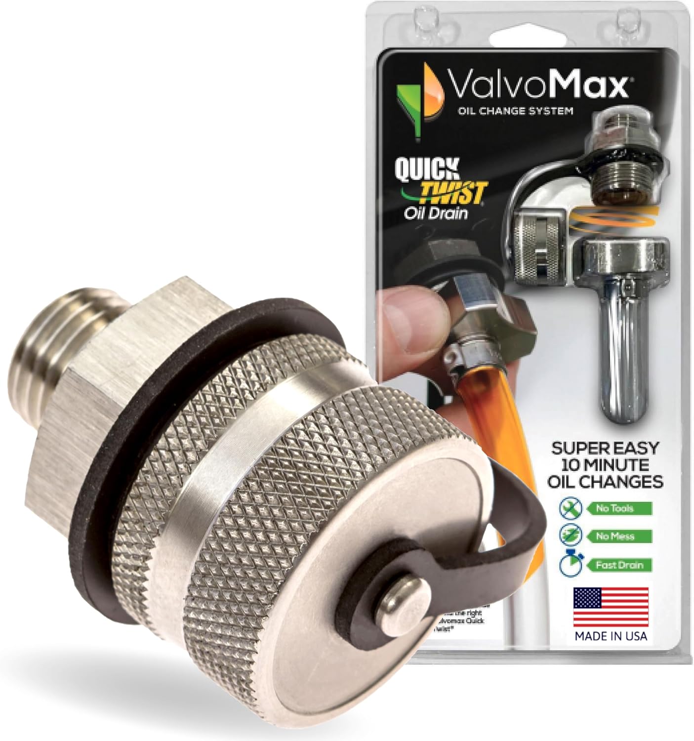 ValvoMax Quick Twist Oil Drain Valve for Easy DIY Oil Changes