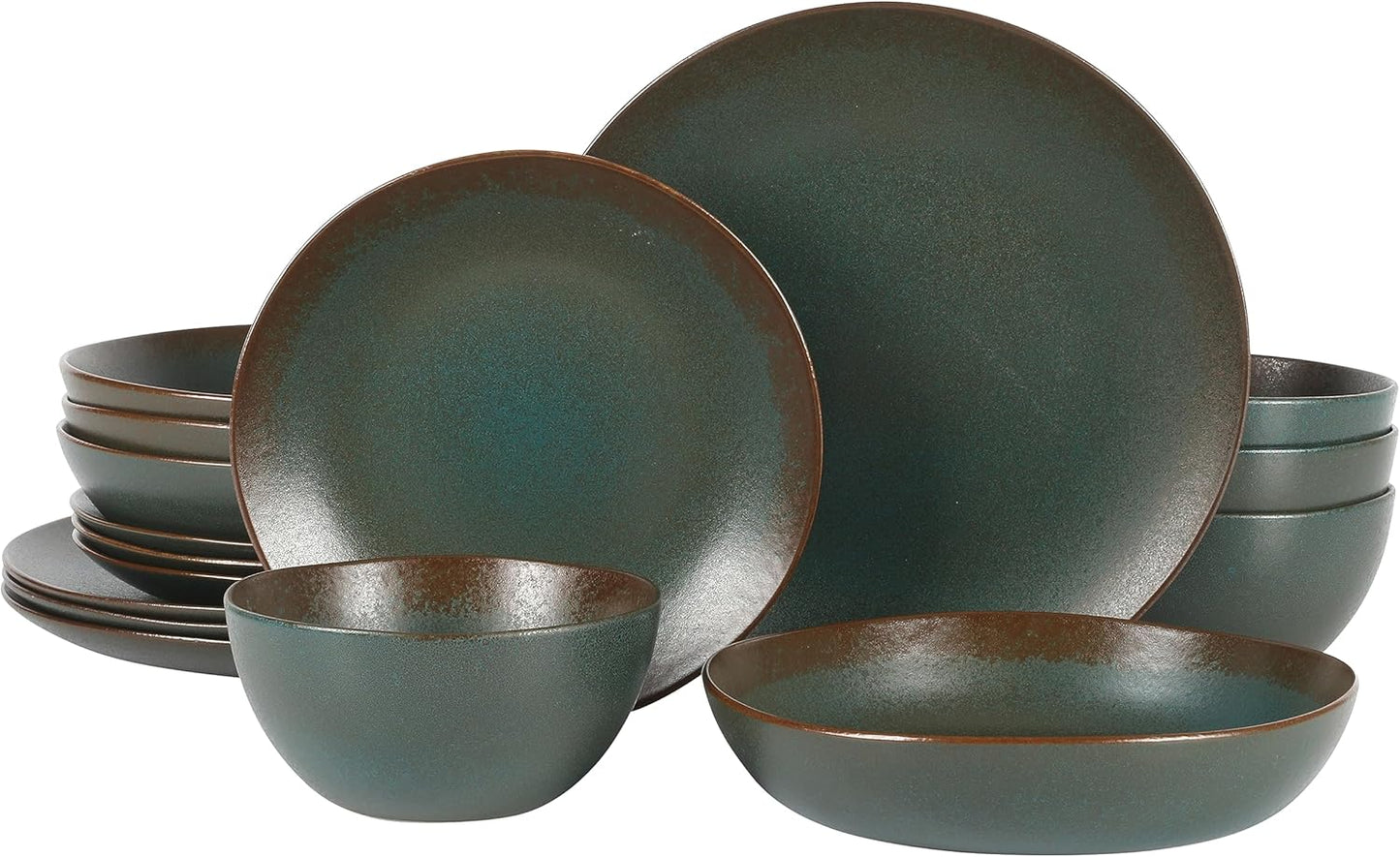Bloomhouse Palermo Sun Double Bowl Stoneware Dinnerware Set