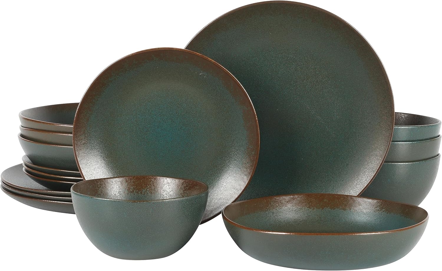 Bloomhouse Palermo Sun Double Bowl Stoneware Dinnerware Set