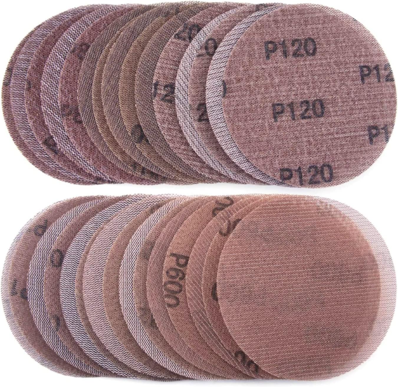 Dust-Free 5 Inch Sanding Discs Set - 80-600 Grit