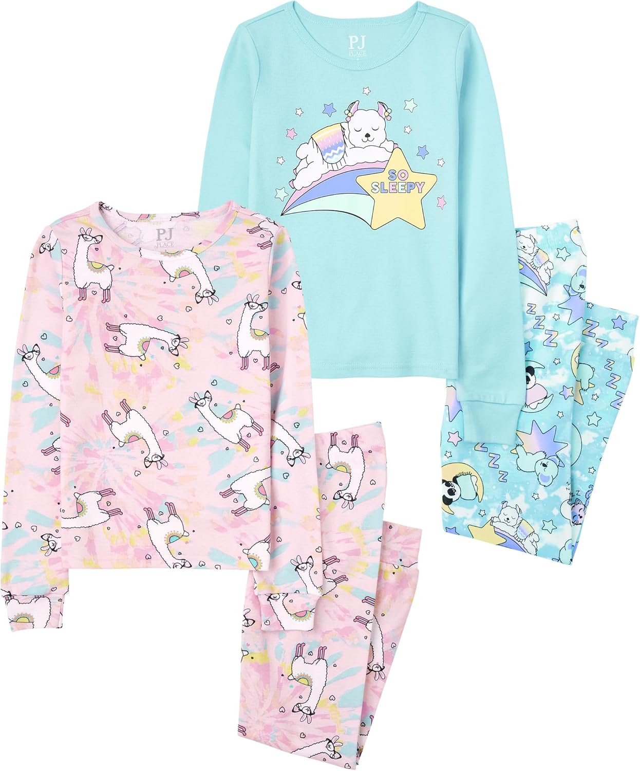 The Children's Place Girls' Snug Fit Cotton Pajama Set for Comfort