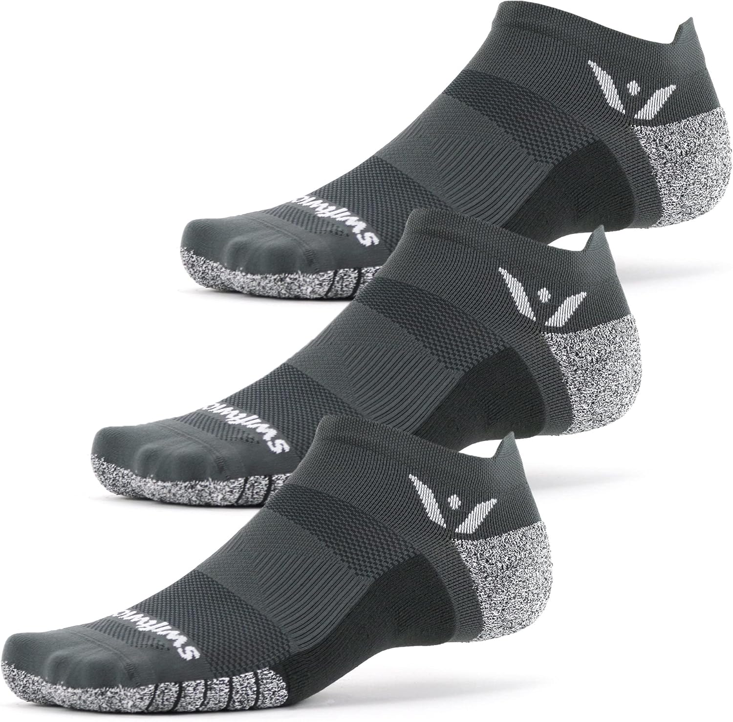 Swiftwick FLITE XT No Show Non-Slip Running Socks for Stability