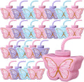 Butterfly Shape Plastic Party Cups 24 Pack - Cute 10 oz Kids Cups