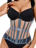 Mesh Corset Waist Trainer for Women - Underbust Lace Up (Style PT23)