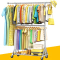 100% Stainless Steel Heavy Duty Clothes Rack - 860 LBS Capacity