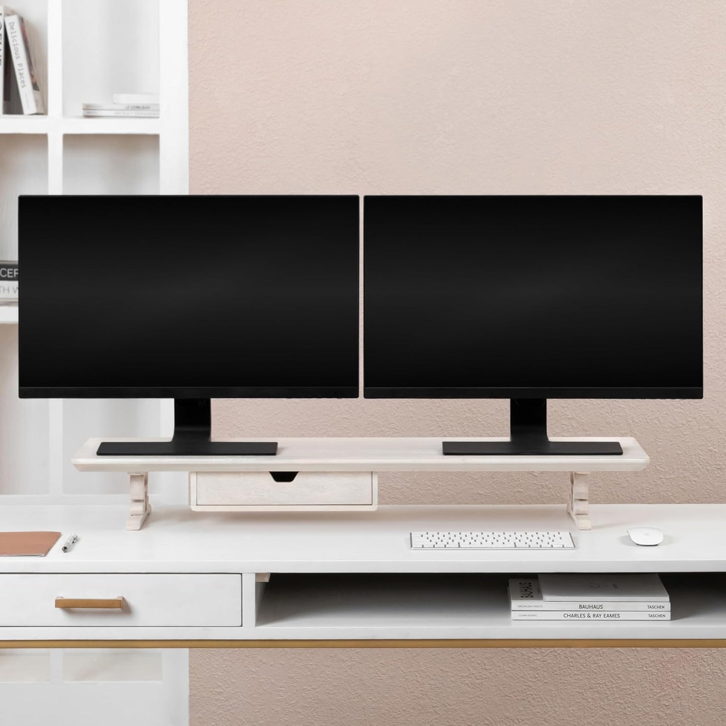Ergonomic Monitor Stand for Desk - Anji Mountain Desktop Organizer