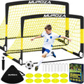 Soccer Goal Kids 2-Pack Portable Pop Up Net Set - Backyard Training