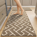Kitchen Runner Rug Set - Non-Slip Polypropylene Kitchen Mats (2-Piece)