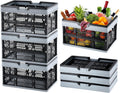 Collapsible Shopping Basket 3 Pack, 25L Foldable Crates - Space Saving