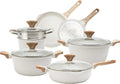 Country Kitchen Non-Stick Cast Aluminum Cookware Set - Cream, 11 Pc