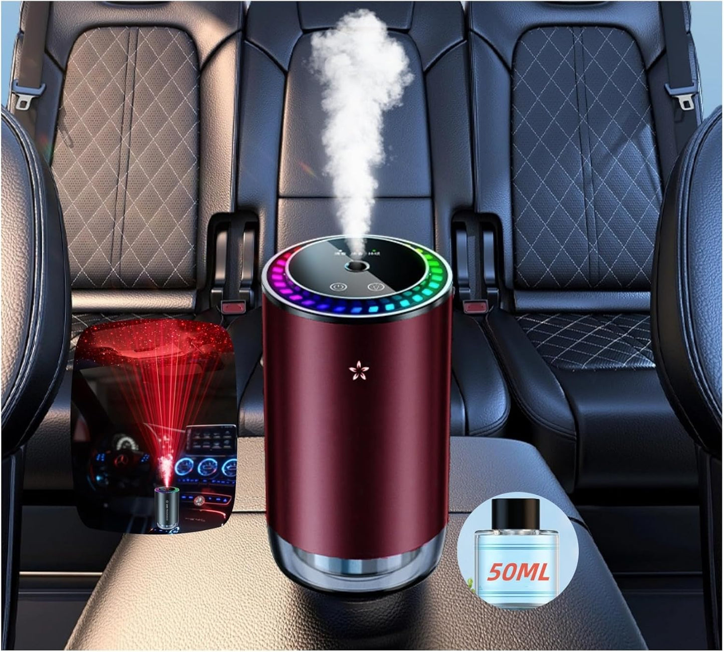 Rechargeable Smart Car Air Freshener: Purify & Refresh Anywhere!