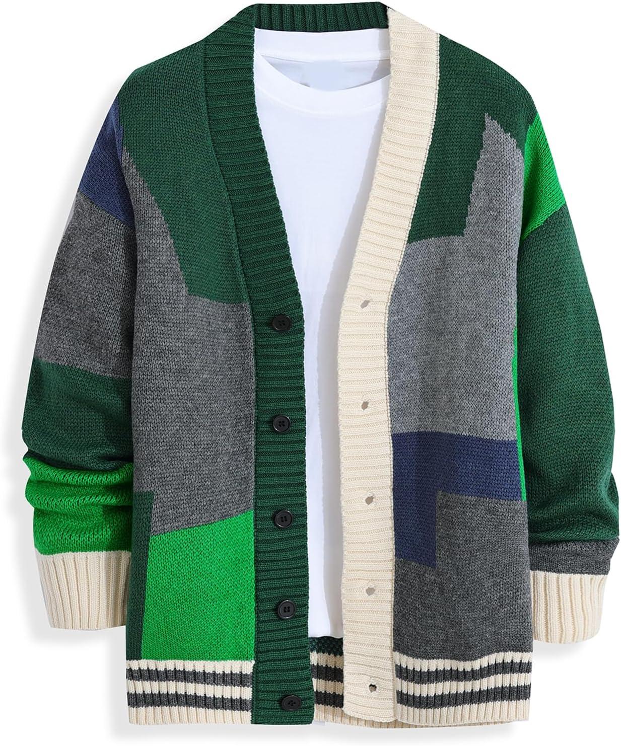 GURUNVANI Cardigan Sweater for Men - Stylish and Comfortable