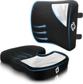 Lumbar Support and Seat Cushion Set - Memory Foam Comfort