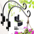 Swivel Bird Feeder Hanger Hook 12in - Sturdy 180 Rotating Wall Mount