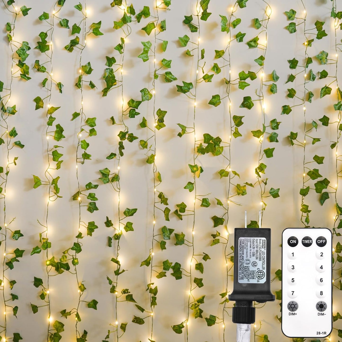 200 LED Vine with Light Plug in for Enchanting Indoor Decor