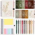 Christian Journal Gift Set 10-Pack Spiral Notebooks with Pens - Bright